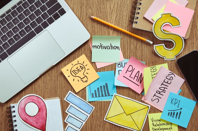 top-view-of-paper-stickers-with-business-strategy--HYWBPFT